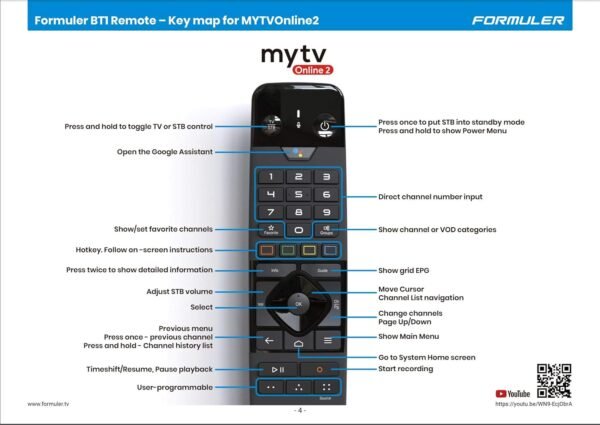 Formuler Z11 Pro Max Android 11 Wireless AX 2x2 Gigabit LAN 4GB Ram 32GB ROM 4K with Bluetooth BT1 Remote Control Edition - Image 5